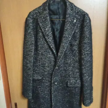 메루카리 시 한정판 가격 인하 딸리아또레 이탈리아제 헤링본 체스터 코트