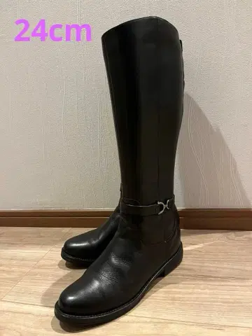 롱 부츠 블랙 24.0cm CAVA CAVA 사바사바