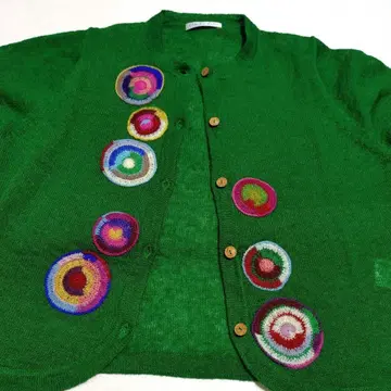 크라프트 히로 자수 가디건