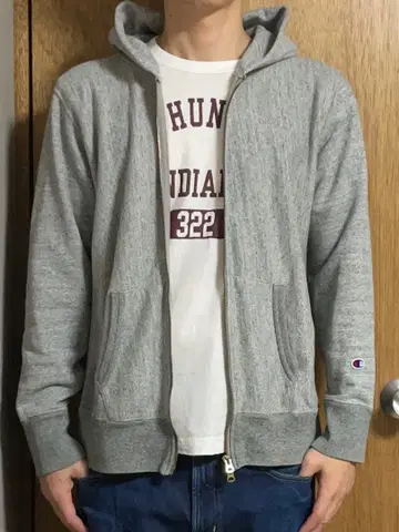 챔피온 리버스 위브 C8-H104 후드티 Champion L