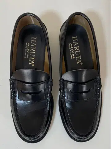 HARUTA 블랙 로퍼