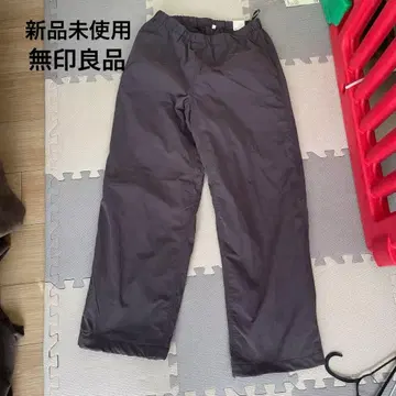 2025년 신상 무인양품 방풍 속기모 이지 팬츠 M 다크 브라운