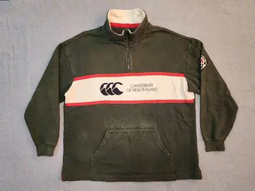 CANTERBURY OF NEW ZEALAND 하프 지퍼 맨투맨 L
