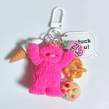 찰랑찰랑 키링 찰랑찰랑 가챠가챠 몰 뮤턴트 핑크