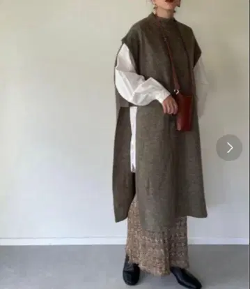 [ 새상품급 ] y/m by misato 믹스얀 하이넥 베스트 카키 F