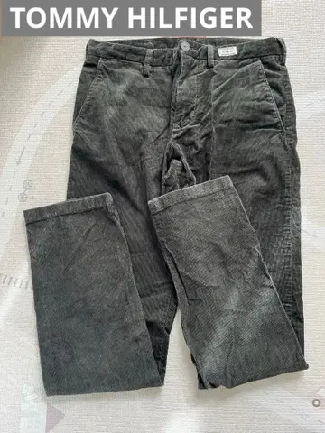 TOMMY HILFIGER 다크 카키 코듀로이 팬츠 사이즈 30/32