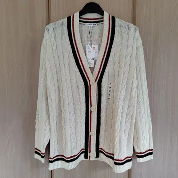 새상품 UNIQLO JW ANDERSON 크리켓 가디건 케이블 니트