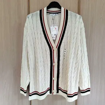 새상품 UNIQLO JW ANDERSON 크리켓 가디건 케이블 니트