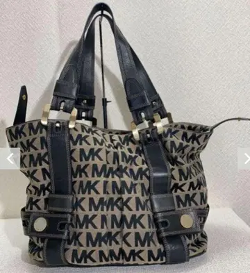 메루카리 시 가격! Michael Kors 토트백 베이지/블랙