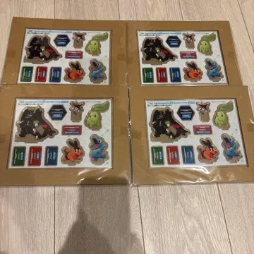코로코로 이치방 12월호 부록 포켓몬 아크릴 스탠드 4점 묶음 판매