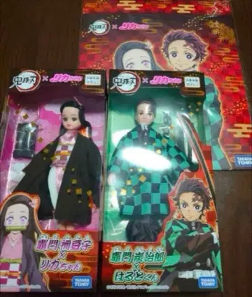 귀멸의 칼날 탄지로 네즈코 인형 세트