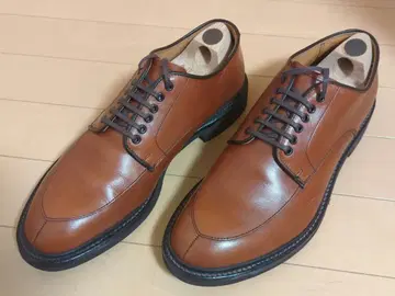 브라운 가죽 드레스 신발 스트레이트 팁