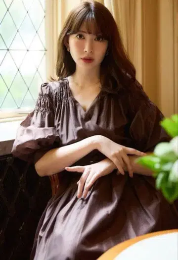 Herlipto 에어리 볼륨 슬리브 드레스