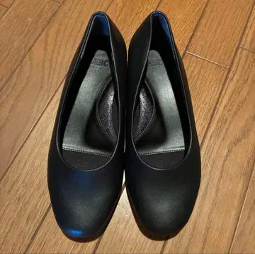 ABC SELECT 블랙 펌프스 25.0cm 취업활동 플랫 심플