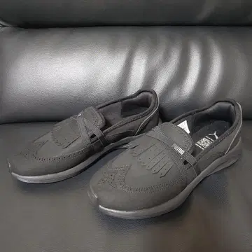 미사용 푸마 플라울2 밸리T 프린지 슬립온 스니커즈 25cm