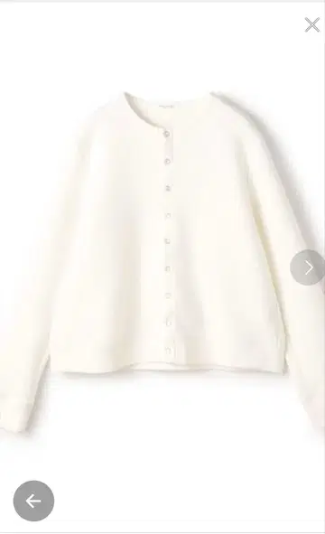 TOMORROWLAND MACPHEE 에어 쿠션 크루넥 가디건