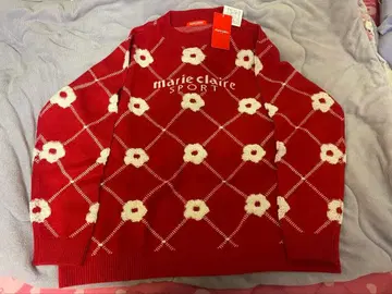 마리끌레르 스포츠 골프 스웨터 빅 사이즈 5L 택 포함 새상품