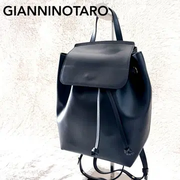 [ 새상품급 ] GIANNINOTARO 잔니노타로 천연 가죽 백팩 블랙