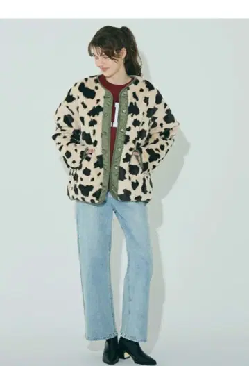 coca 워셔블 리버서블 퀼팅 블루종