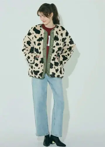 coca 워셔블 리버서블 퀼팅 블루종