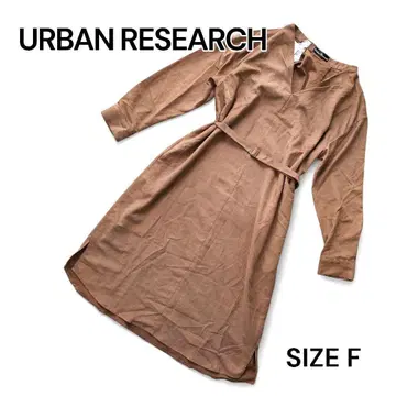 새상품 URBAN RESEARCH 페이크 스웨이드 원피스 모카 F