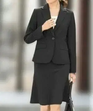 [ 미사용 ] 워셔블 블랙 슈트 3점 세트 13호