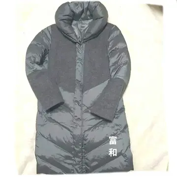 다운 90% 롱 코트 그레이  여성용 [ L ] 캐시미어 울 경량