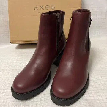 axes femme 사이드 고어 부츠 버건디 미사용 새상품 L 사이즈