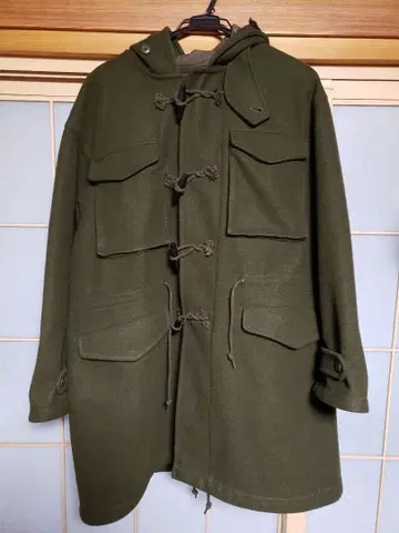 BEAMS 더플 코트 L 사이즈 올리브