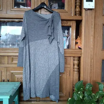 포앙 리뉴 원피스 그레이