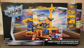 [새상품급] 미니카 덤 포함 스피도 시티 타워 크레인 건설 세트