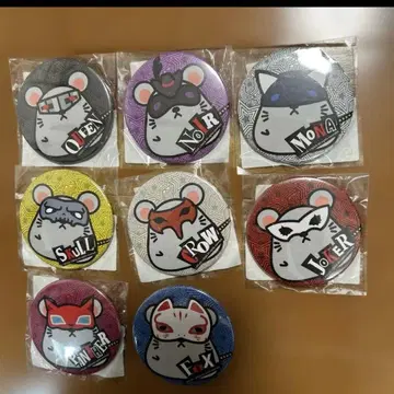 8개 세트 페르소나 5 Picaresque Mouse 캔뱃지 마우스