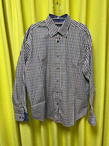 TOMMY HILFIGER 체크 무늬 긴팔 셔츠