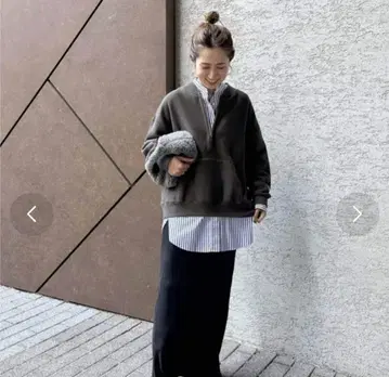 Champion 하프 ZIP 리버스 맨투맨