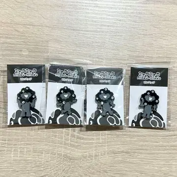 블랙 미야쿠미야쿠 핀 배지 A, B, C, D 컴플리트