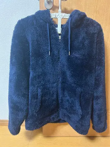 Champion 풀 집업 후드티 보아 플리스 L 사이즈