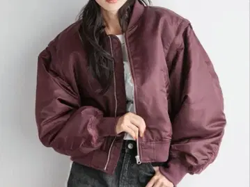 새상품 미사용 로리즈팜 2WAY 베스트 MA1 자켓