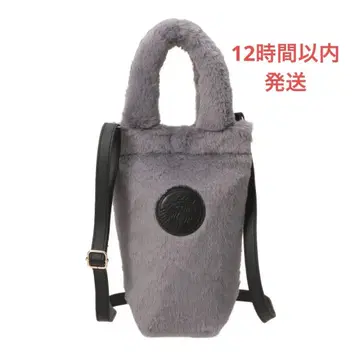 [ 미개봉 새상품 ] 보틀 숄더백 퍼 그레이