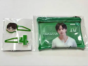 초특급 타쿠야 REAL? 클리어 파우치 헤어 클립 새상품 익명 배송