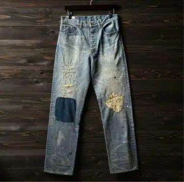 PABLO VINCI Scratch remake denim pants