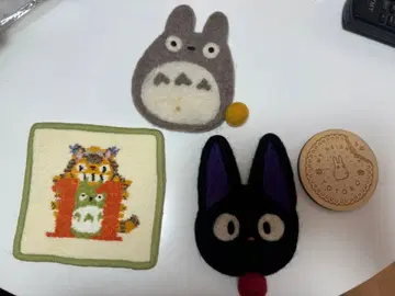 지브리 토토로 지지 펠트 코스터 세트