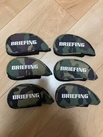 BRIEFING 브리핑 아이언용 골프헤드커버 6개 세트 카모 패턴