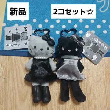 헬로키티 스타일업 마스코트 엔젤 세트 블랙 롱 레그 키티