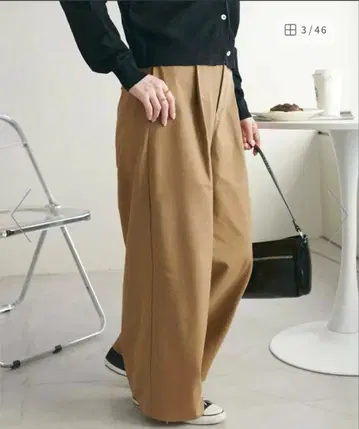 [ Discoat ] 마 혼방 와이드 팬츠