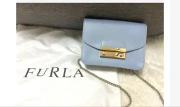 FURLA 메트로폴리스 블루 그레이 숄더백 체인백 수납 가방