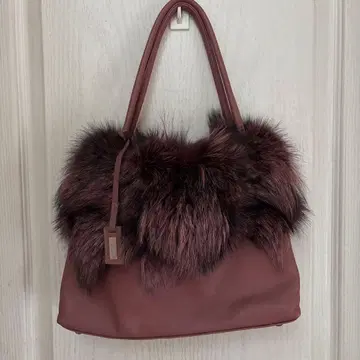 카네마츠 퍼 레더 백 & 동일 컬러 퍼 본점 한정품 새상품급