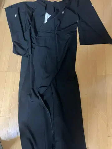 여성용 기모노 상복 블랙 리메이크 핸드메이드