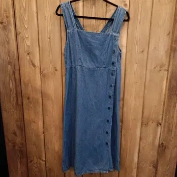 VIVIDLADY 데님 뷔스티에 원피스 롱 기장