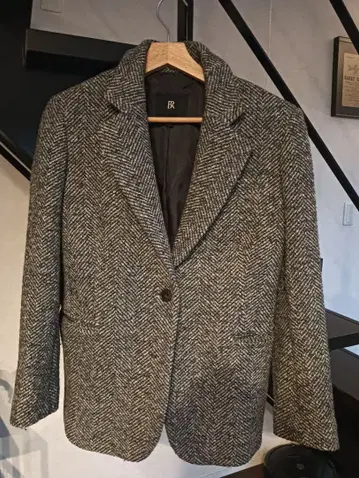 헤링본 테일러드 자켓
