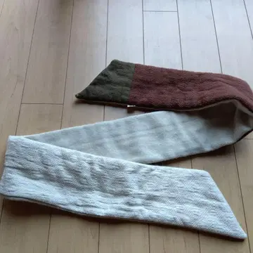 granpie 니트 머플러 화이트 브라운 그린